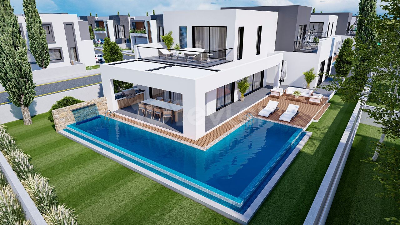 LUXURY ZERO VILLAS WITH 4+1 POOLS FOR SALE IN YENIBOGAZICI ** 