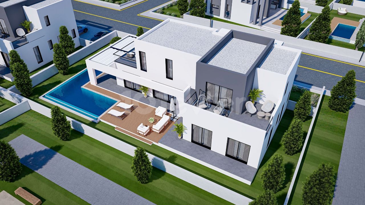 LUXURY ZERO VILLAS WITH 4+1 POOLS FOR SALE IN YENIBOGAZICI ** 