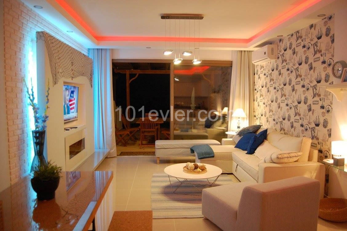 A UNIQUE OPPORTUNITY TO RENT A - 2  BEDROOM LUXURY SEA FRONT APARTMENT IN BEAUTIFUL  BOGAZ, ISKELE