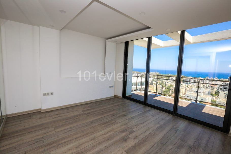 Brand New Luxury 3 Bedroom Penthouse with Panoramic Mountain & Sea Views Overlooking Kyrenia City Centre