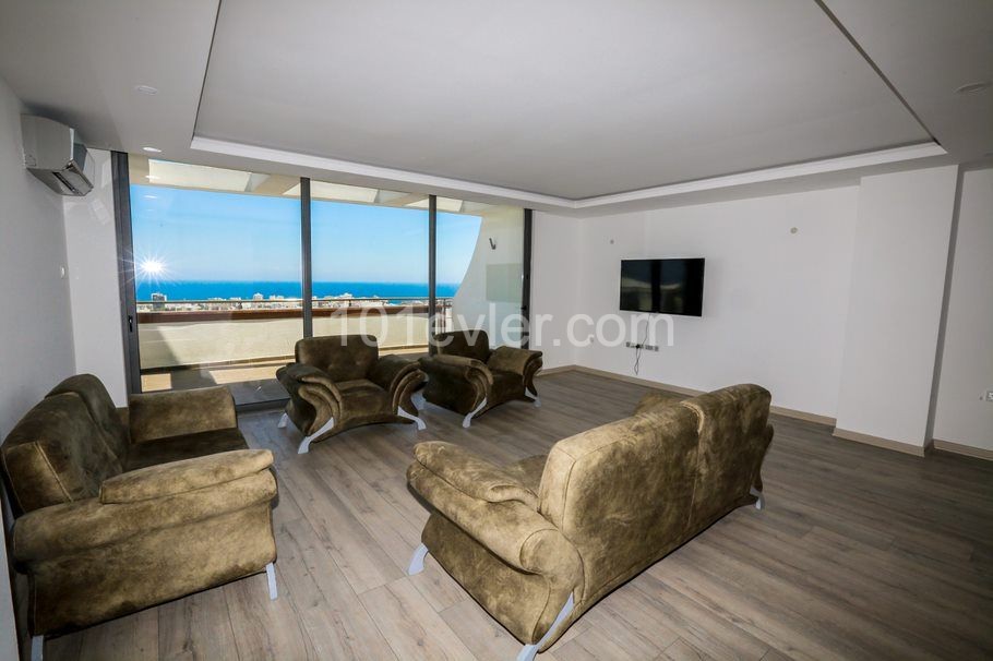 Brand New Luxury 3 Bedroom Penthouse with Panoramic Mountain & Sea Views From the Best Vantage Point Overlooking Kyrenia City Centre