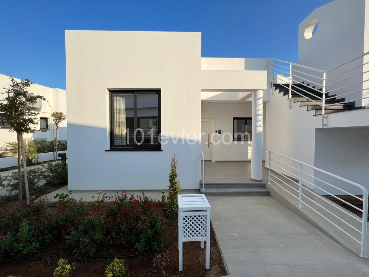 Brand New Luxury 2 + 1 Garden Apartment Front Line to the Sea with Shared Pool and Gym