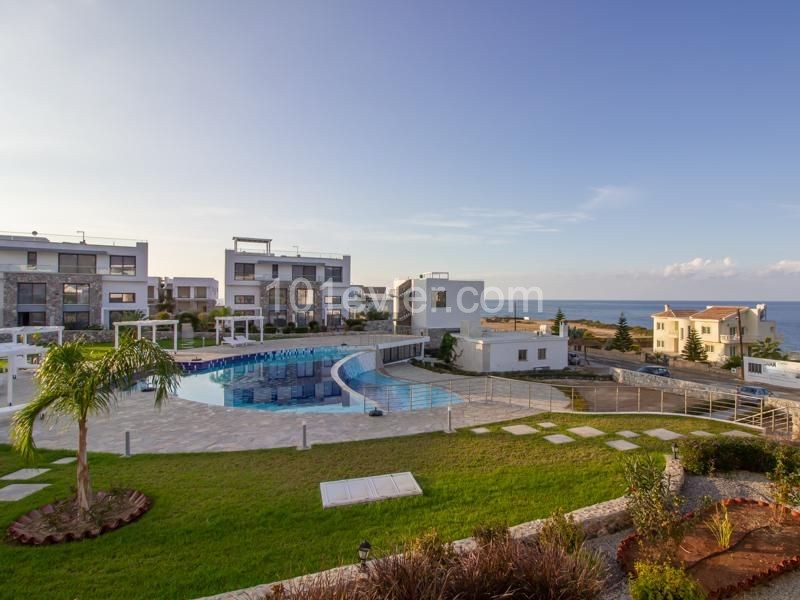 JUST REDUCED - Front Line Sea Views from this Stunning Duplex Apartment on an attractive site with Shared Swimming Pool, in Kucuk Erenkoy