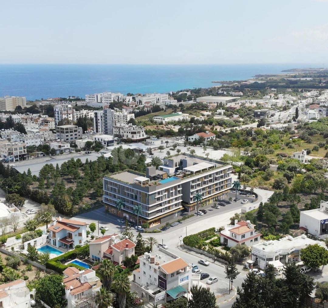 Luxuriöse Anlage mitten im Herzen von Kyrenia – Studios-Apartments, 1, 2 und 3 Schlafzimmer PLUS Apartments im Loft-Stil + Fitnesscenter, Hamam, Pool auf der Dachterrasse.