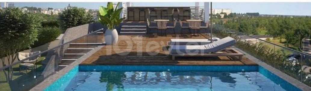 Luxuriöse Anlage mitten im Herzen von Kyrenia – Studios-Apartments, 1, 2 und 3 Schlafzimmer PLUS Apartments im Loft-Stil + Fitnesscenter, Hamam, Pool auf der Dachterrasse.