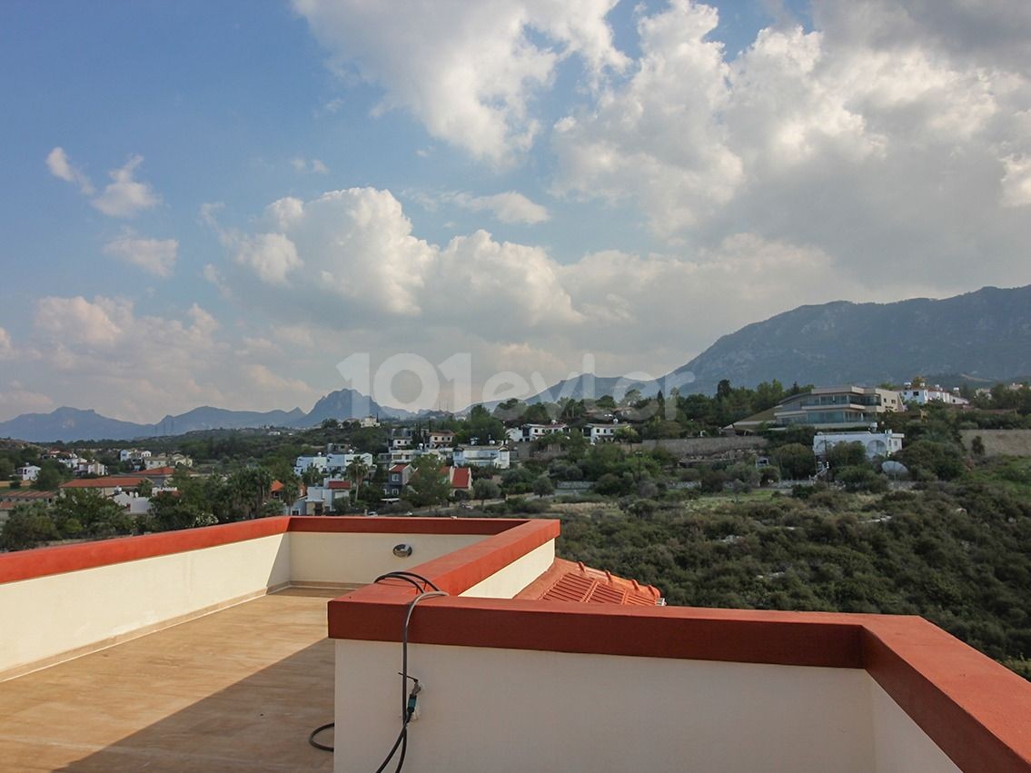 Unique Luxury 5 Bedroom Villa with Private Pool - Panoramic Sea, and Mountain Views. Sitting on a 1 Donum Plot in the Beautiful Village of Catalkoy + Self Sufficient  Eco Property