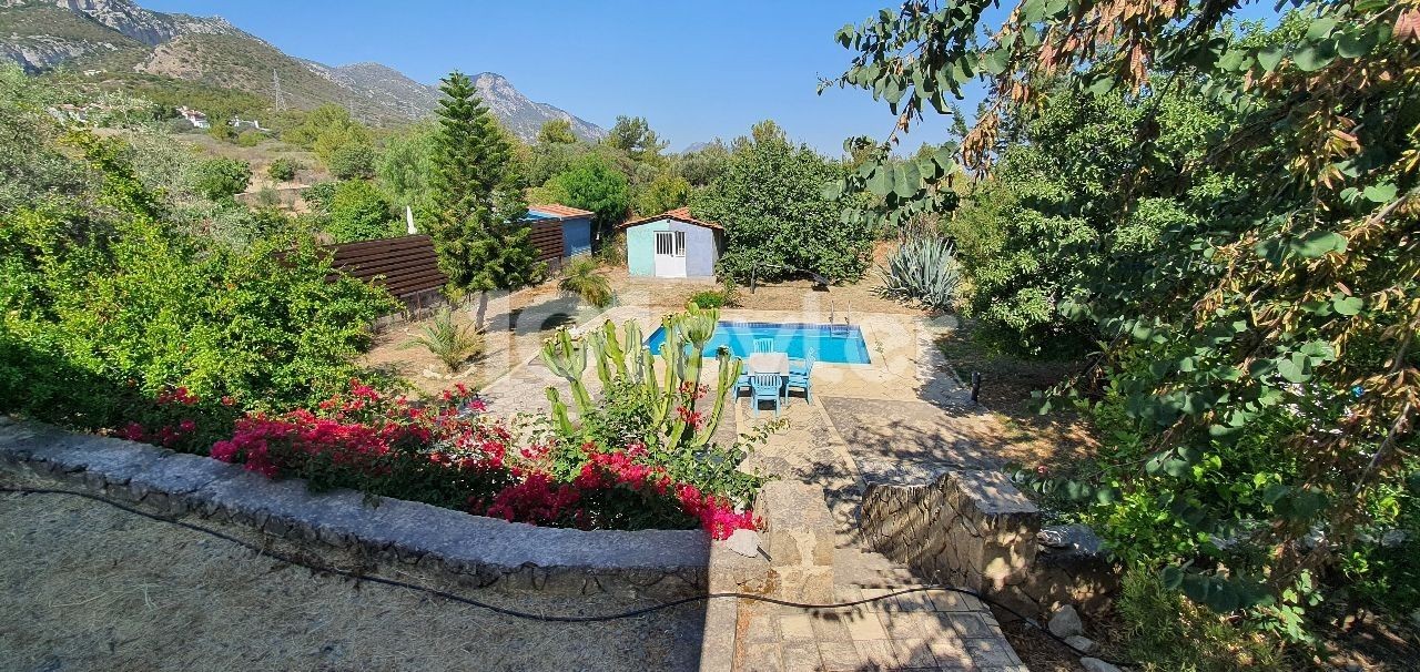 The Perfect Family Home - A 4 Bedroom Villa With Private Pool Surrounded By 1 Donum Of Land, With Some Lovely Sea & Mountain Views  In The Cypriot Village Of Catalkoy