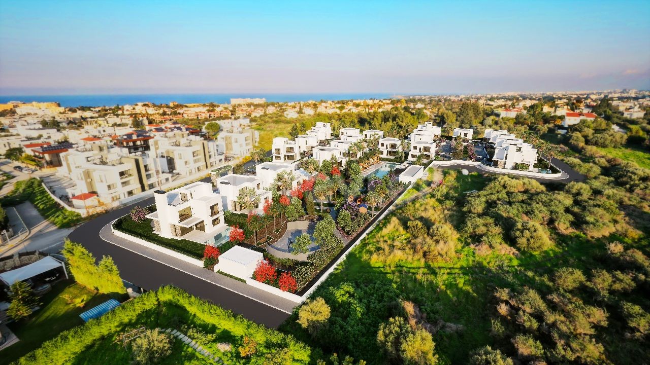 Edremitte 4+1 Modern Villalar + Ortak Yüzme Havuzlu + Şömineli + Çatı teras ref 234h-2