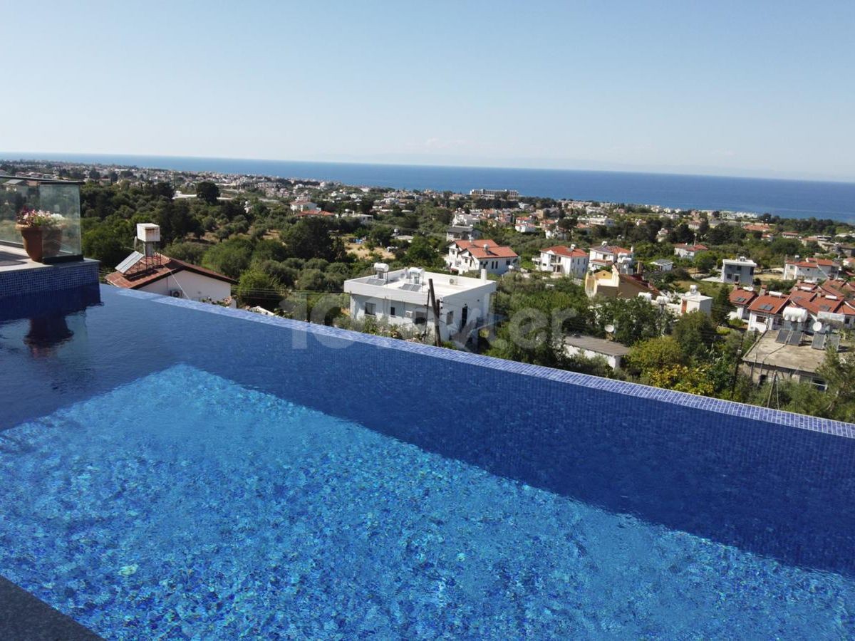 3+1 Villa with Excellent Sea View in Lapta + Private swimming pool ref 1976