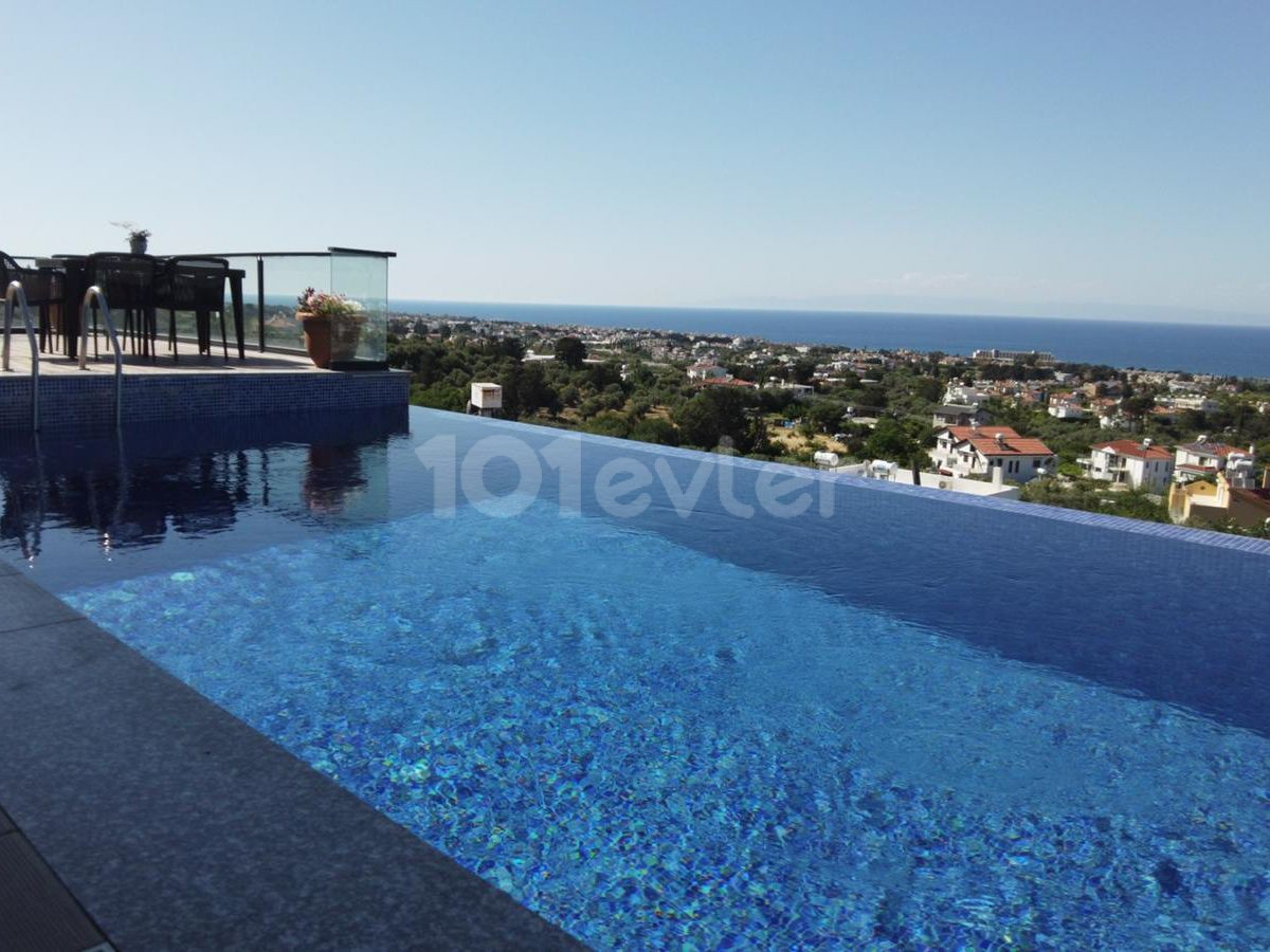 3+1 Villa with Excellent Sea View in Lapta + Private swimming pool ref 1976