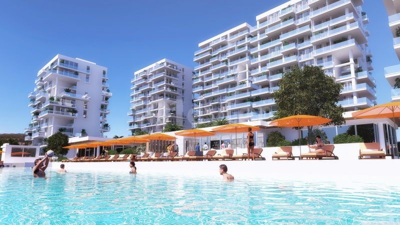 Modernes Studio-Apartment + 200 m zum Meer + Spa, Massage + Außen- und Innenpools + Investitionsmöglichkeit