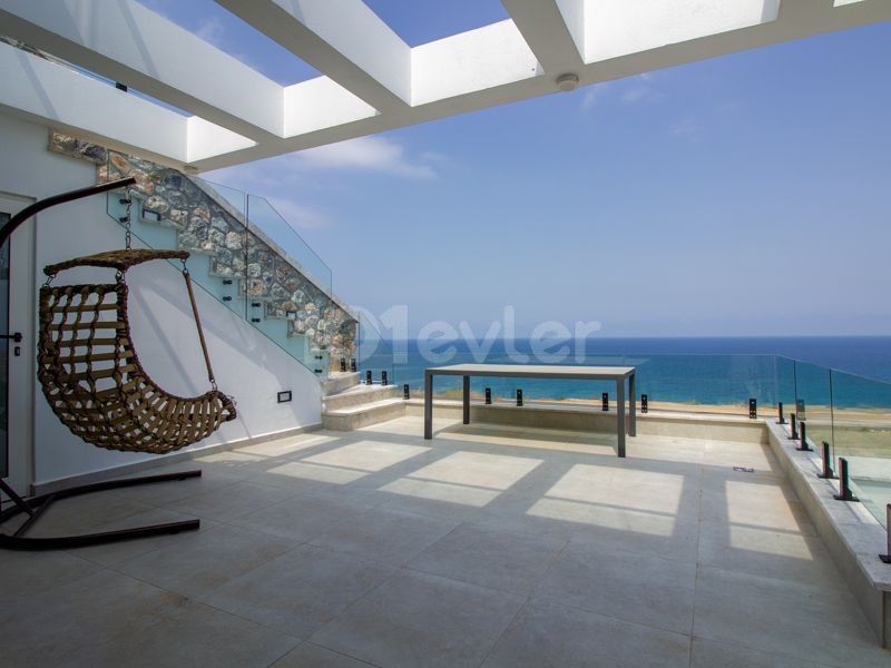 HOT SALE! ONLY 1 LEFT!!! 2 bedroom LUXURY SEAFRONT penthouse apartment + private roof terrace + fully furnished + underfloor heating + communal pool + uninterrupted sea views