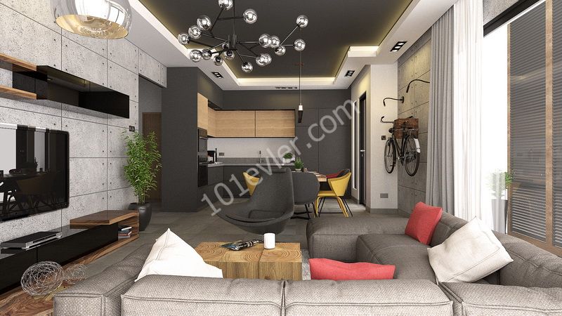 2+1 and 3+1 bedroom + central location + off plan apartment for sale in Kyrenia starting from £125,000 ** 