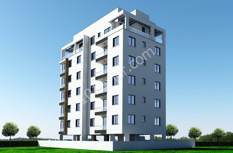 Girne'de 3 yatak odalı+park yeri alanı + merkezi konum +modern tasarım Satılık Penthouse Türk Koçanlı