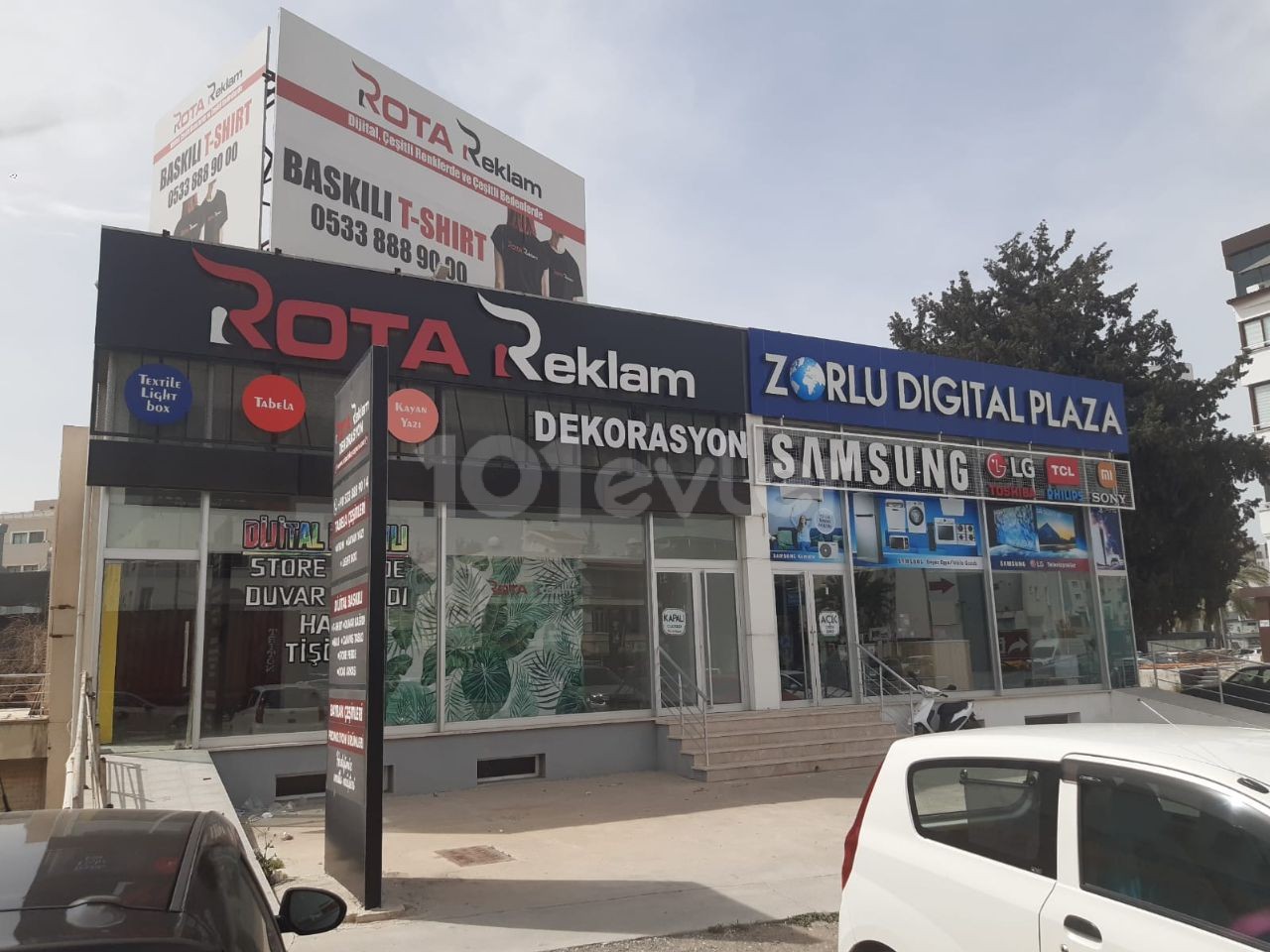 There is a 230 m2 shop for rent on the main street next to Famagusta Deniz Plaza.