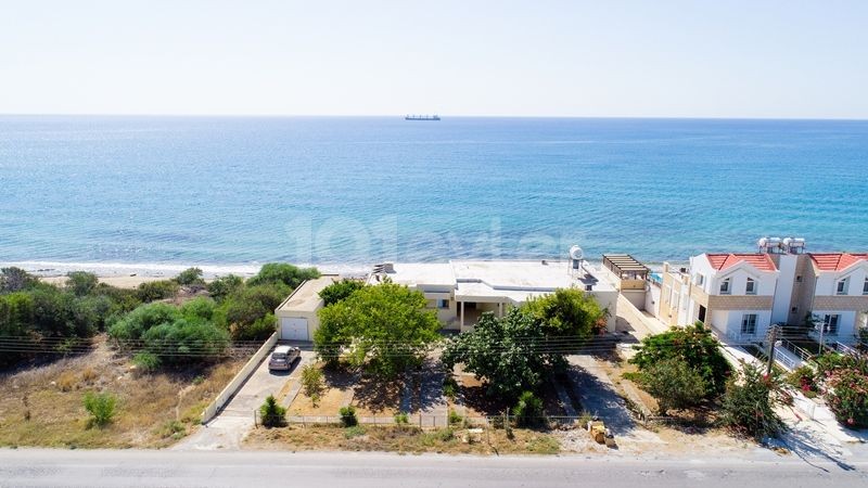 PRE 74 TURKISH TITLE DEED, ON THE BEACH WITH A PRIVATE POOL, 3 BEDROOM BUNGALOW IN BOGAZ