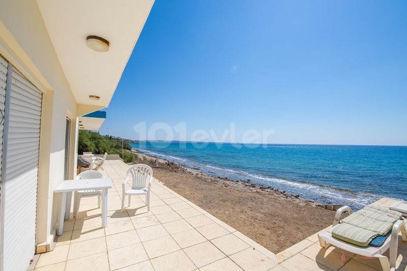 PRE 74 TURKISH TITLE DEED, ON THE BEACH WITH A PRIVATE POOL, 3 BEDROOM BUNGALOW IN BOGAZ