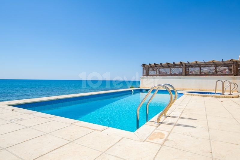 PRE 74 TURKISH TITLE DEED, ON THE BEACH WITH A PRIVATE POOL, 3 BEDROOM BUNGALOW IN BOGAZ