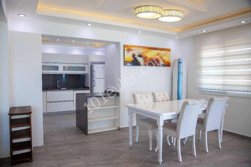 Ultraluxury 3+1 Penthouse Sea House Rezidans For Rent in Famagusta