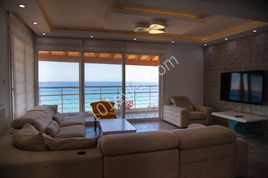 Ultraluxury 3+1 Penthouse Sea House Rezidans For Rent in Famagusta