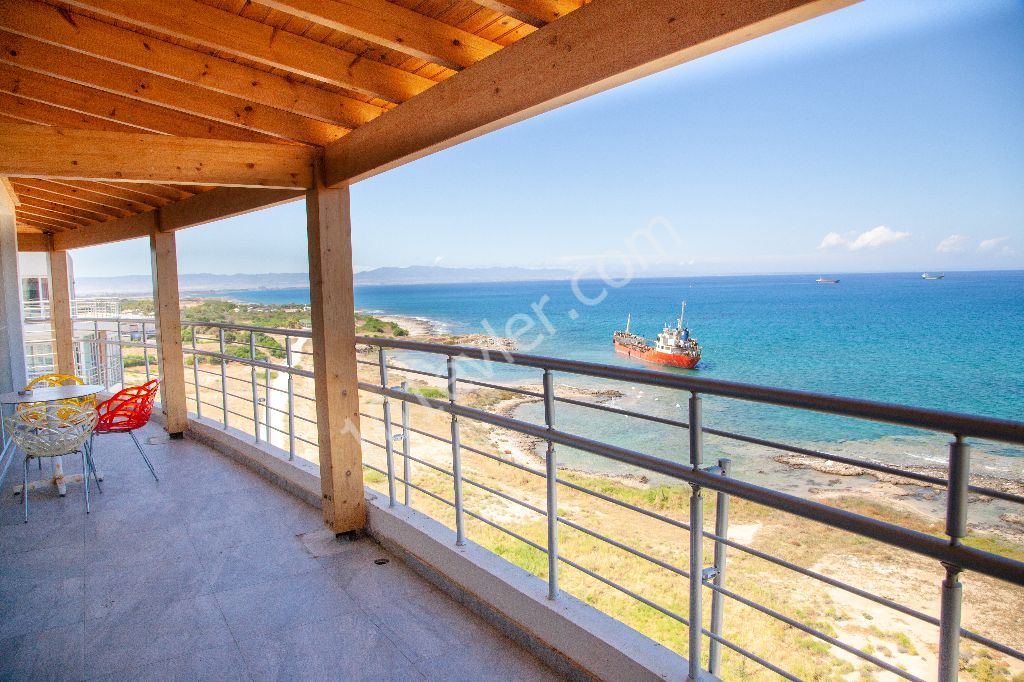 Ultraluxury 3+1 Penthouse Sea House Rezidans For Rent in Famagusta