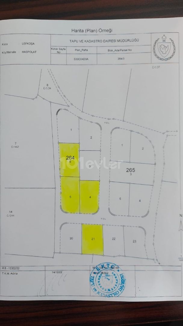 Residential Zoned Plot For Sale in Haspolat, Nicosia