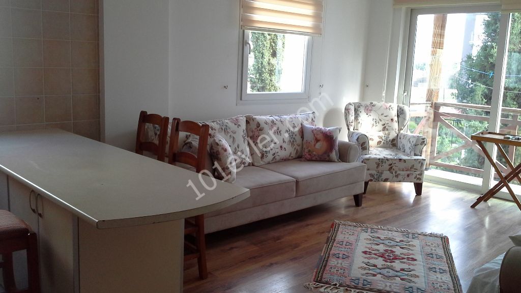 1 + 1 furnished apartment for rent from the owner in the center of Kyrenia, including dues ** 