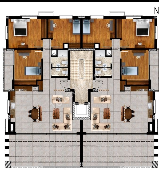 Penthouse For Sale in Küçük Kaymaklı, Nicosia