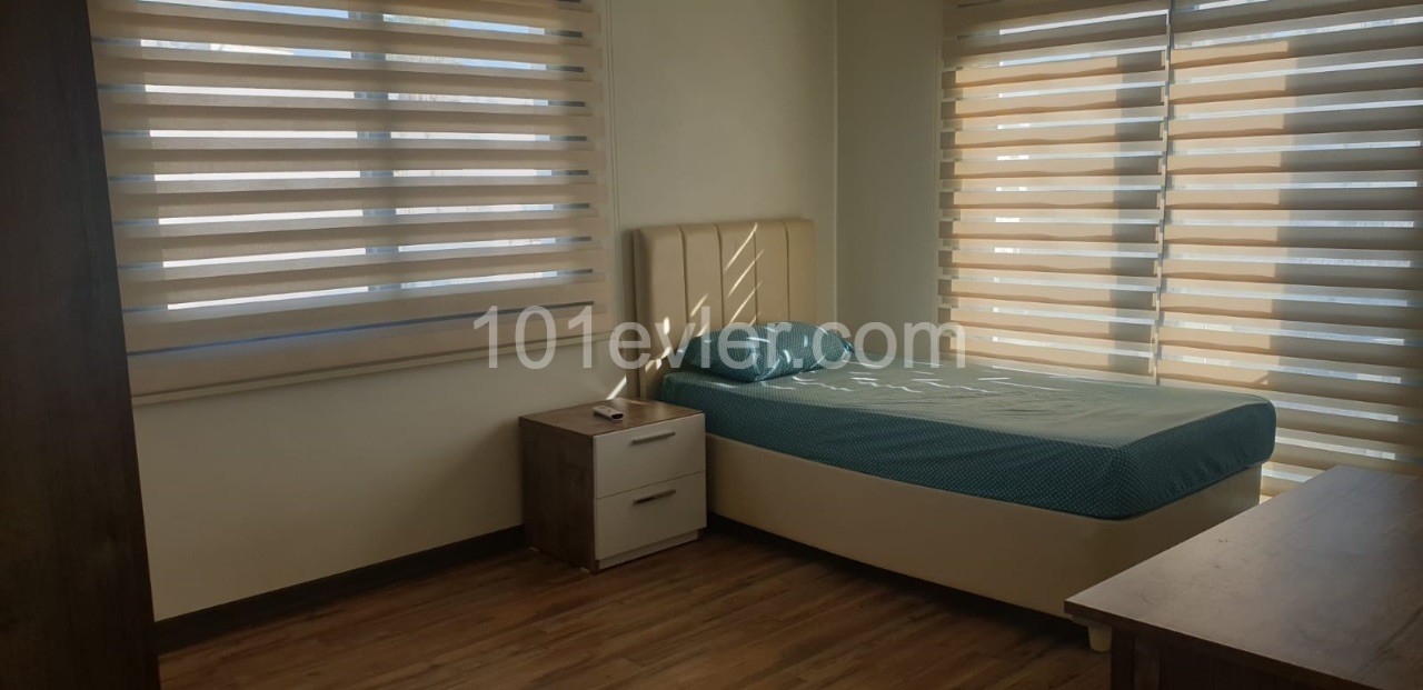 2+1 fully furnished double bathroom apartment with barbecue in Gönyeli