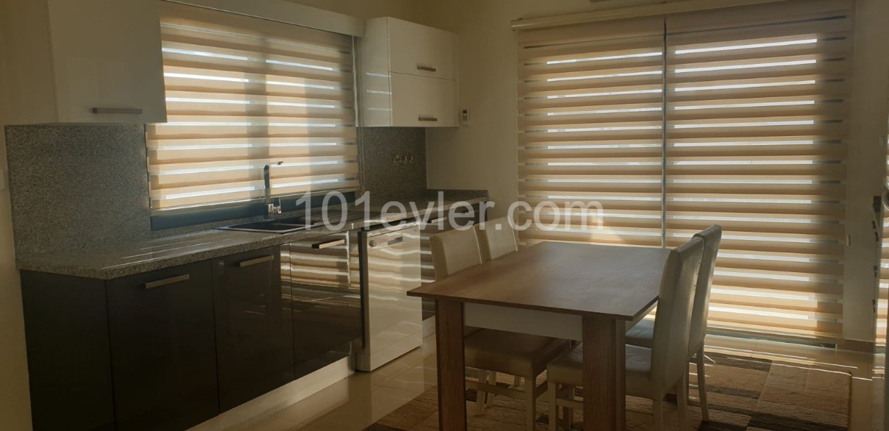 2+1 fully furnished double bathroom apartment with barbecue in Gönyeli