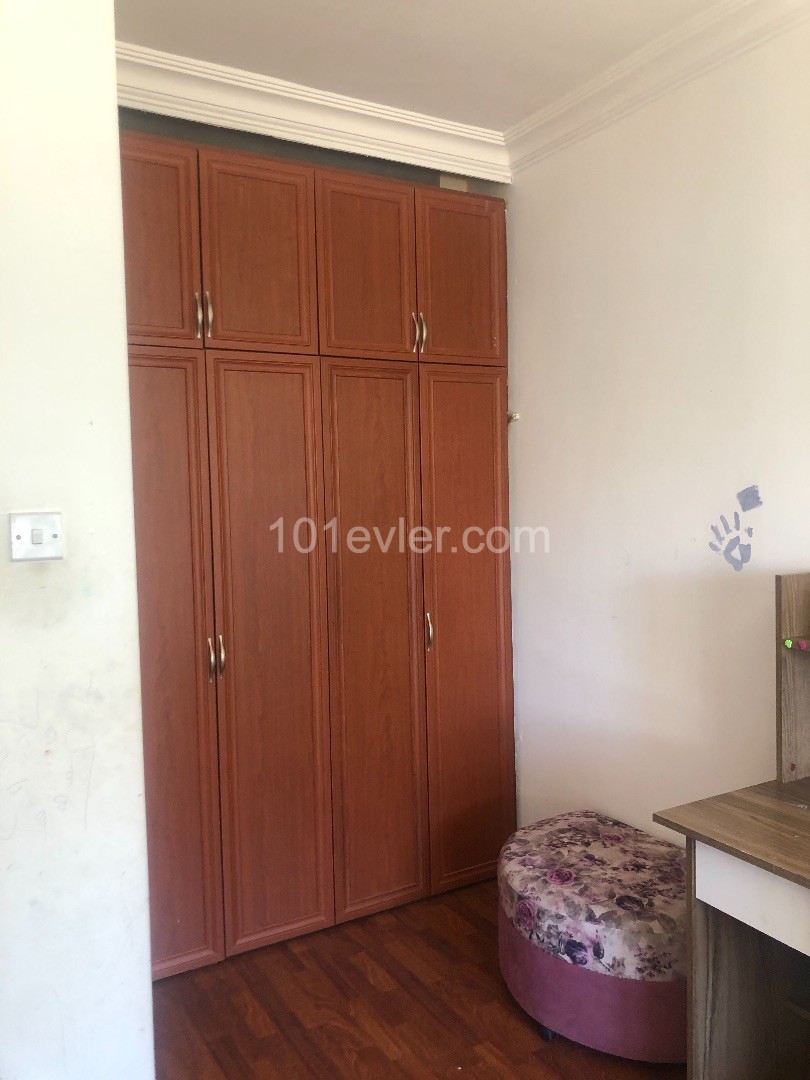 3 + 1 furnished apartment with fireplace for sale in Metehan district ** 