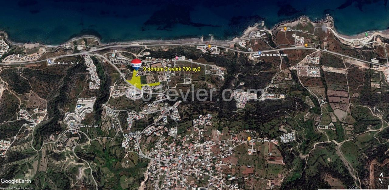 *Sole Agency* 12778 m2 Sea View Land for sale in Esentepe