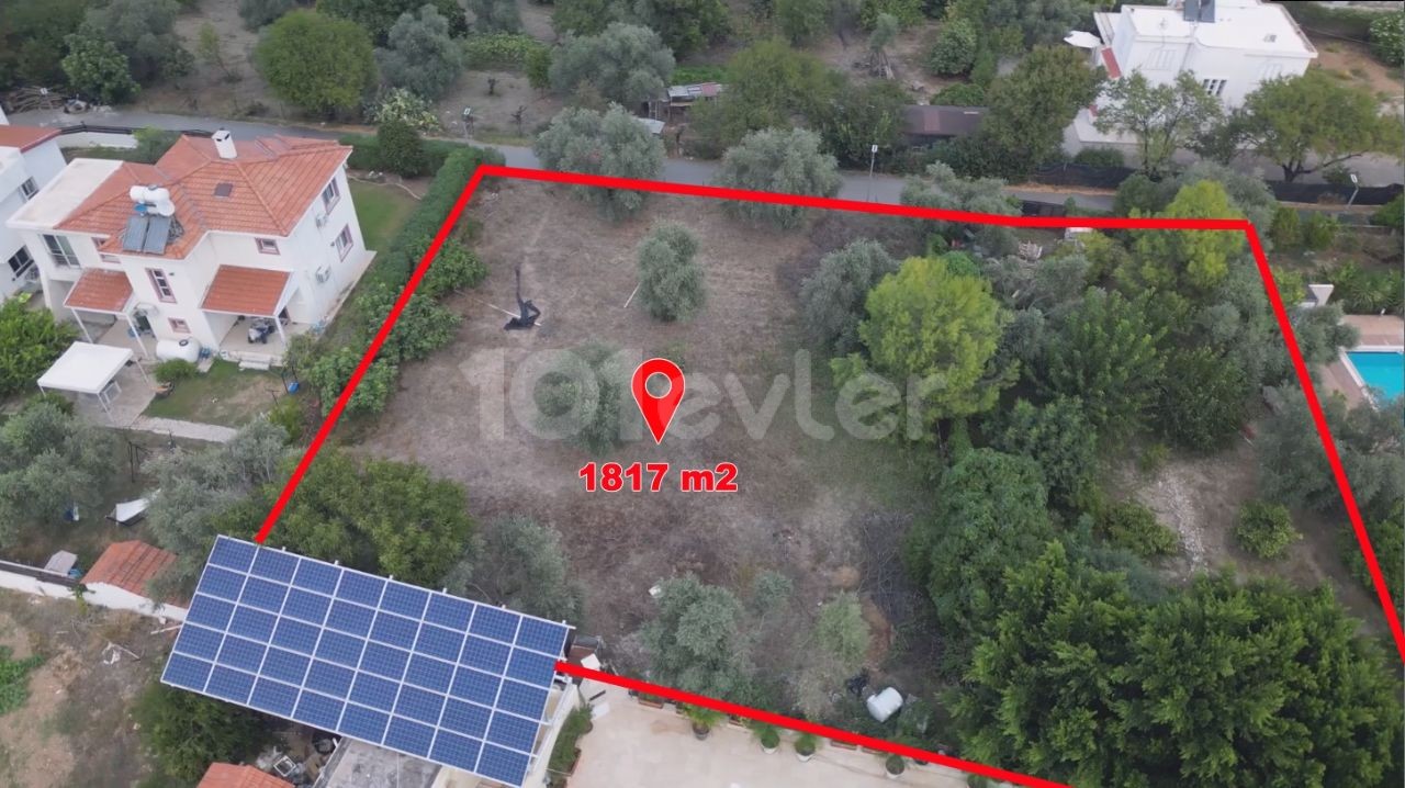 1817 m² großes Grundstück zum Verkauf in Ozanköy, Kyrenia