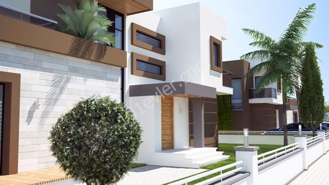 Girne Ozanköy'de Taşınmaya Hazır Lüks Modern Özel Yüzme Havuzlu Satılık 4+1 Villa