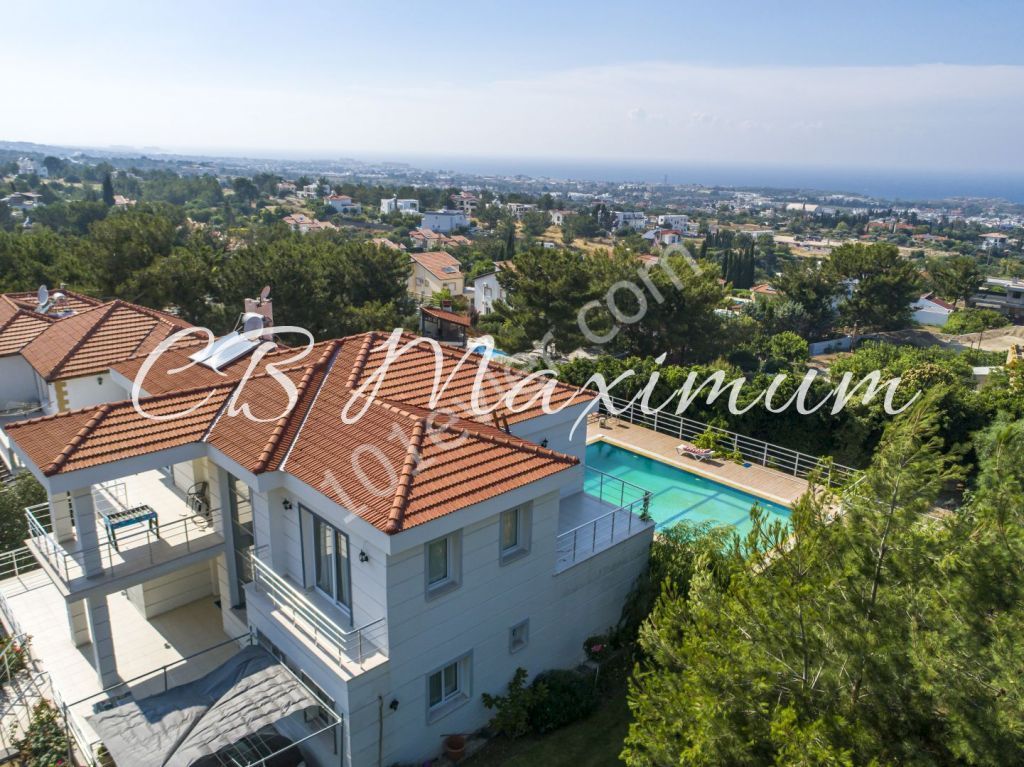 MAGNIFICENT VILLA WITH FULL SEA VIEW IN THE OLIVE GROVE OF KYRENIA, CYPRUS ** 