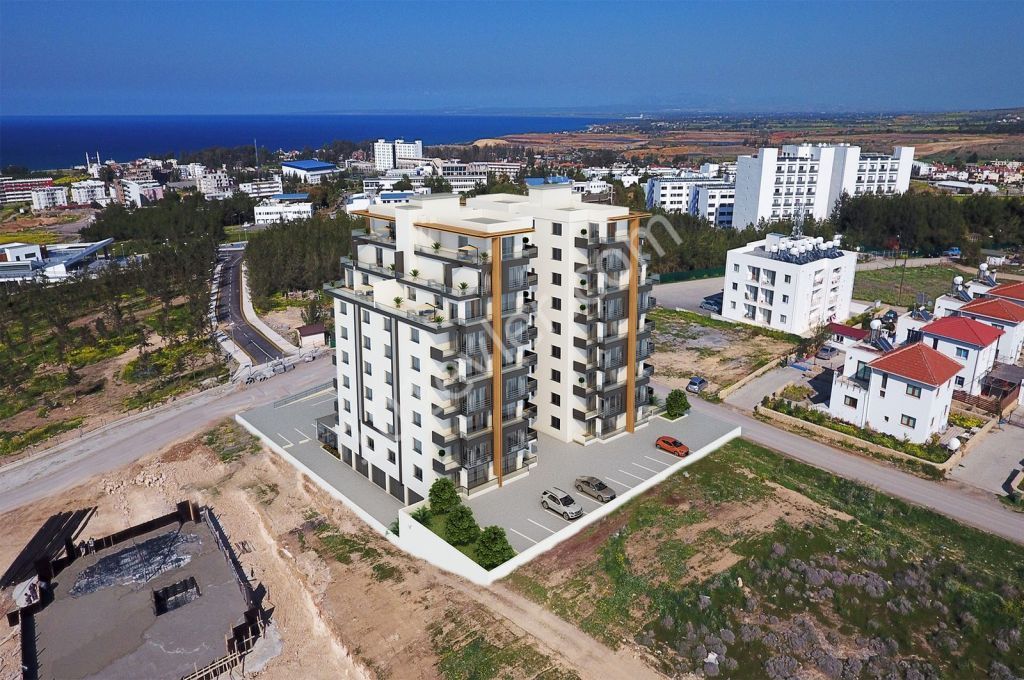 Lefke de Türk Tapulu Deniz Manzaralı Satılık Blok Apartman