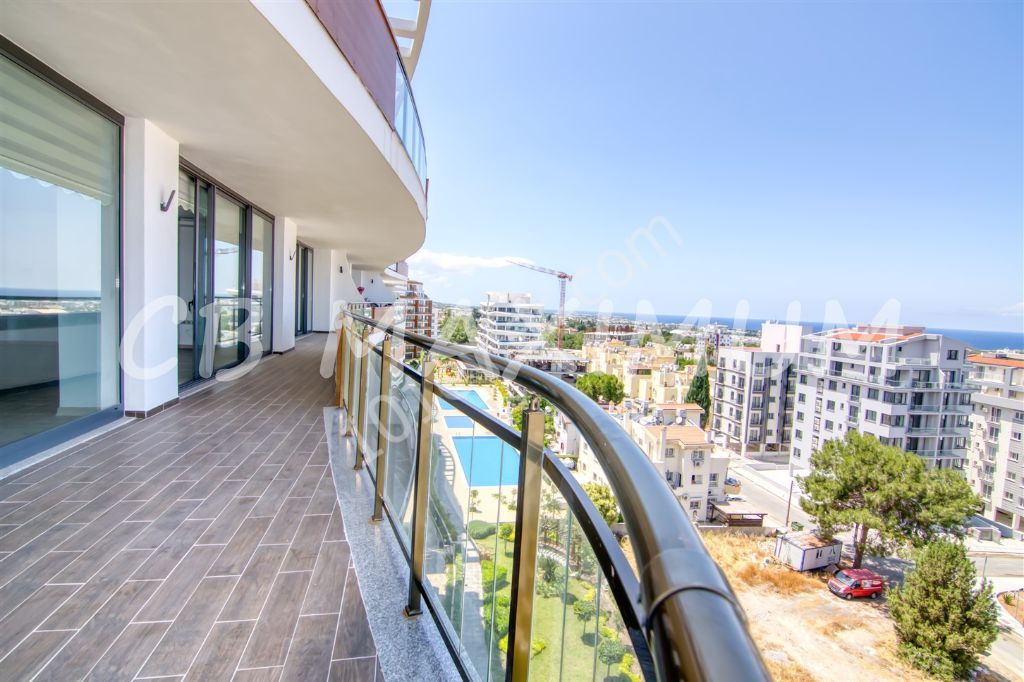 3+1 Residence Wohnung zur Miete mit Meerblick und Bergblick im Zentrum von Kyrenia ** 