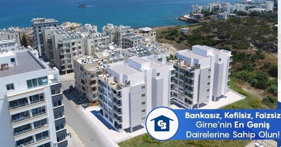 GİRNE MERKEZDE BANKASIZ KEFİLSİZ FAİZSİZ 3+1 DENİZ MANZARALI DAİRE