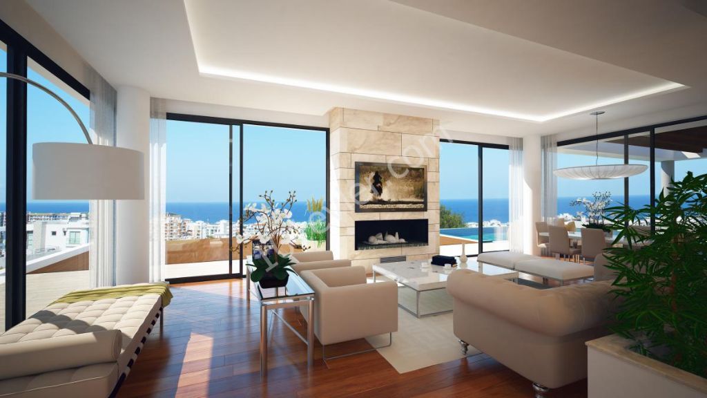 3 Bedrooms Luxury Villas with Basement For Sale in Kyrenia City Center