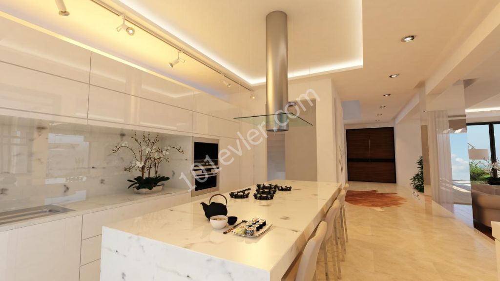 3 Bedrooms Luxury Villas with Basement For Sale in Kyrenia City Center