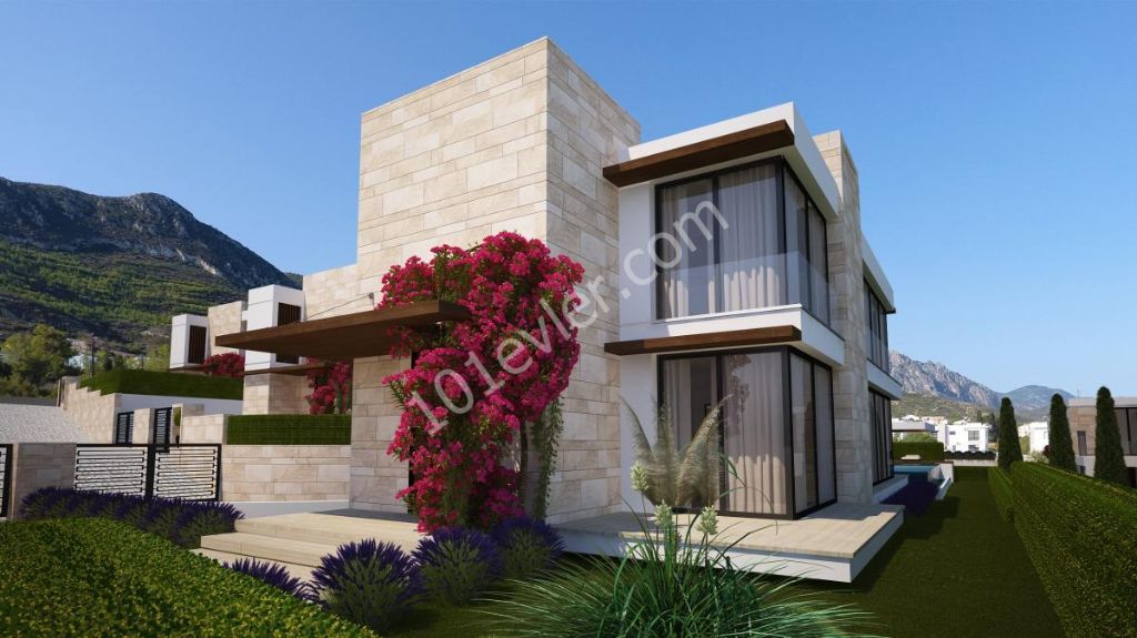 3 Bedrooms Luxury Villas with Basement For Sale in Kyrenia City Center