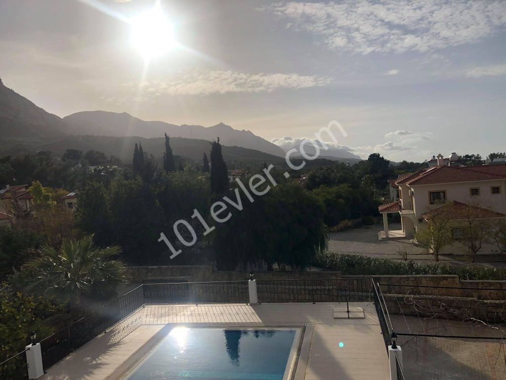 3+1 DEC VILLA WITH SEA VIEW WITH TURKISH COB IN A PLOT OF 850 M2 IN KYRENIA OLIVE GROVE ** 