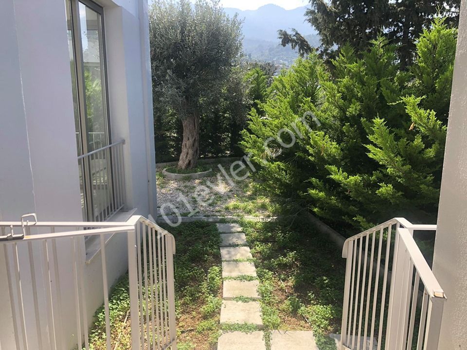 KYRENIA ALSANCAK TA MILOS PARK MAGNIFICENT 2+1 GARDEN FLOOR APARTMENT WITH SEA VIEW ** 