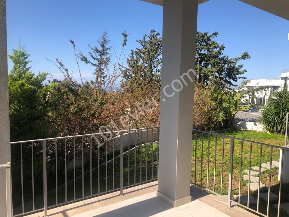 KYRENIA ALSANCAK TA MILOS PARK MAGNIFICENT 2+1 GARDEN FLOOR APARTMENT WITH SEA VIEW ** 