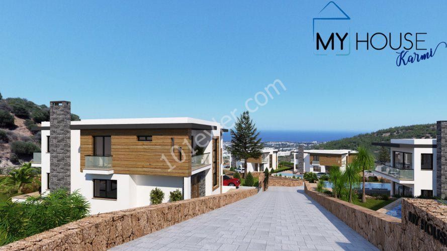 Luxury Villas for Sale with a Private Swimming Pool 4+1, 5x10 with Unobstructed Sea Views in Kyrenia, Cyprus ** 