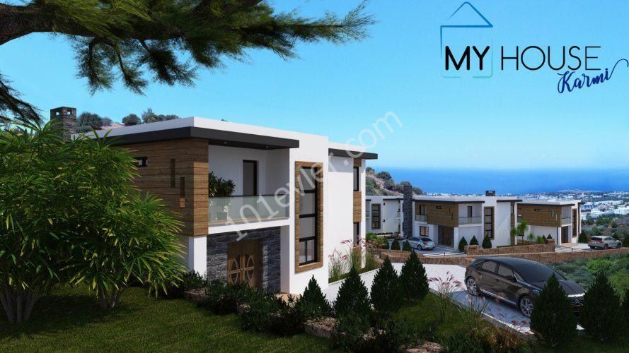 Luxury Villas for Sale with a Private Swimming Pool 4+1, 5x10 with Unobstructed Sea Views in Kyrenia, Cyprus ** 