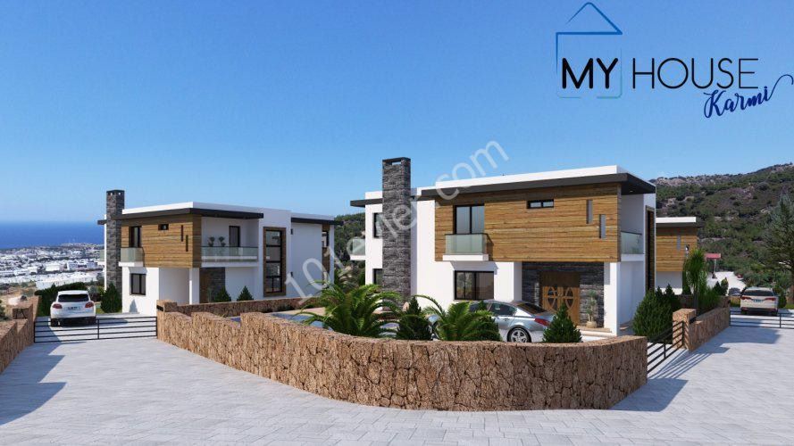 Luxury Villas for Sale with a Private Swimming Pool 4+1, 5x10 with Unobstructed Sea Views in Kyrenia, Cyprus ** 