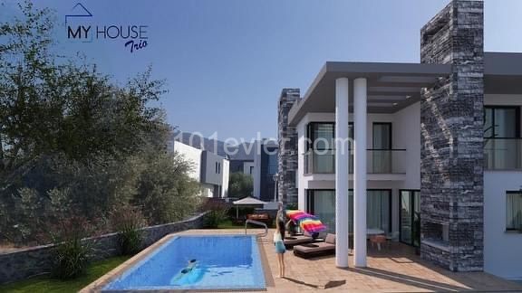 4+1 VERY PRIVATE VILLA WITH SEA VIEW WITH TURKISH BATH IN KYRENIA OZANKOY, CYPRUS ** 