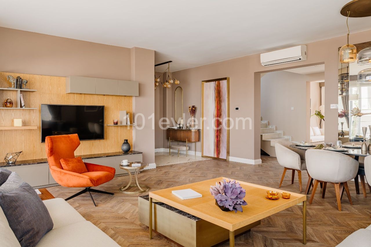 Kıbrıs Girne Alsancak Site İçerisinde Satılık Dublex 3+1 Villalar