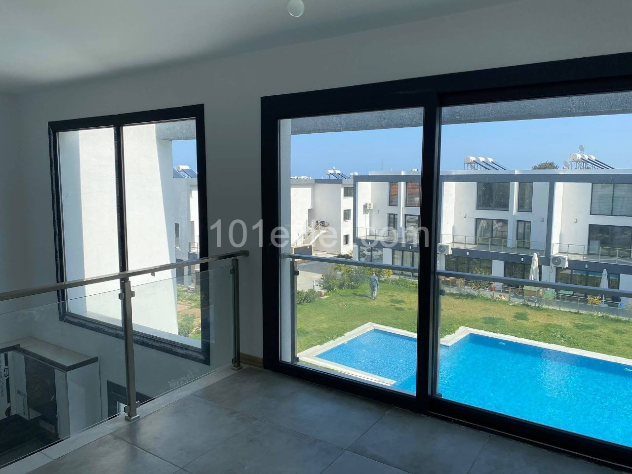 THE SOLE AUTHORITY !! OPPORTUNITY ! 1+1 LOFT APARTMENT WITH ALL EXPENSES PAID ON AN ELITE SITE IN ALSANCAK, KYRENIA ** 